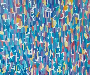 Abstraction, 2022, oil on canvas, 100x120 cm